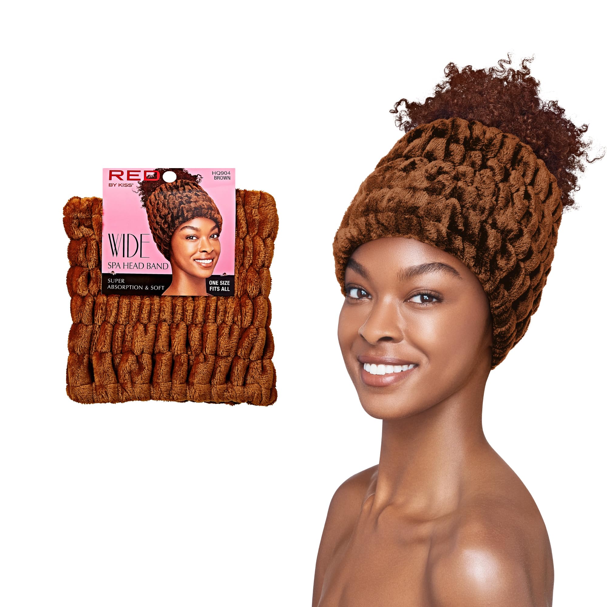 Amazon.com : Red by Kiss Extra Wide Spa Headband, Super Absorbent